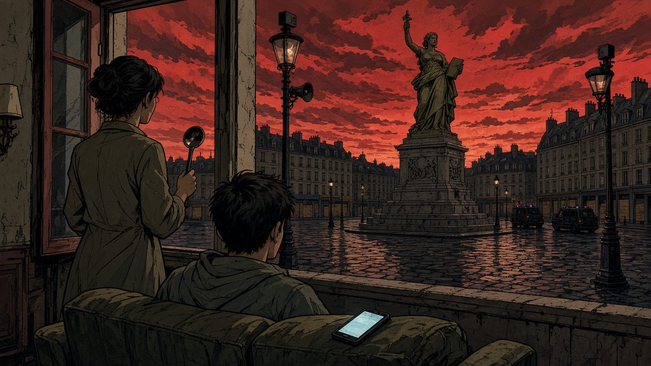Dessin satirique : Après les émeutes, sortir ce soir n'est pas interdit. Juste très suspect