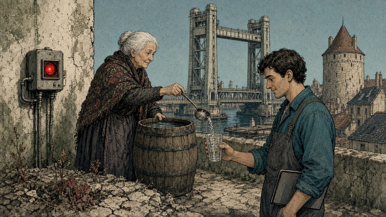 Dessin satirique : Sécheresse en Bretagne : les compteurs d'eau vont désormais commenter vos douches
